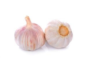 garlic isolated on white background