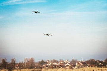 Fototapeta na wymiar Drone Racing