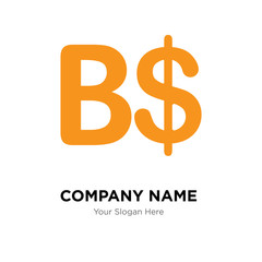Bahamas currency company logo design template, colorful vector icon for your business, brand sign and symbol