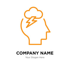 Storm company logo design template, colorful vector icon for your business, brand sign and symbol