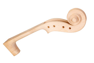 Violin neck and scroll