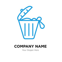 solid waste company logo design template, colorful vector icon for your business, brand sign and symbol