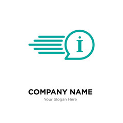 quick facts company logo design template, colorful vector icon for your business, brand sign and symbol
