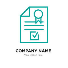 company registration company logo design template, colorful vector icon for your business, brand sign and symbol