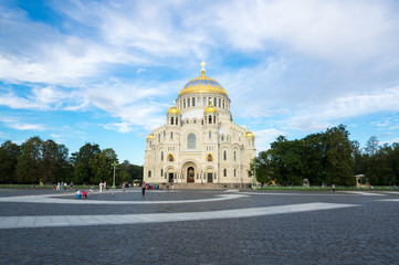 Naval cathedral in Kronshtadt, Saint-Petersburg, Russia