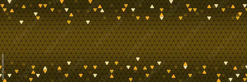 Poster horizontal triangle gold design for pattern and background,vector illustration