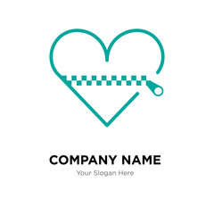 Heart company logo design template, colorful vector icon for your business, brand sign and symbol