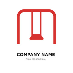 Swing company logo design template, colorful vector icon for your business, brand sign and symbol