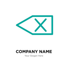 Fototapeta premium Backspace company logo design template, colorful vector icon for your business, brand sign and symbol