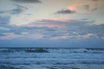 Deerfield Beach, Florida Overlooking the Atlantic Ocean at Dusk