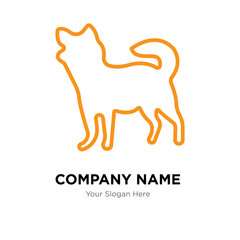 chihuahua company logo design template, colorful vector icon for your business, brand sign and symbol
