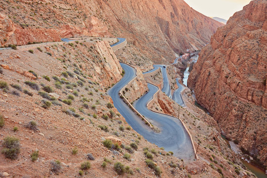 Dades Gorge is a gorge of Dades River in Atlas Mountains in Morocco.