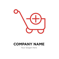 Folder company logo design template, colorful vector icon for your business, brand sign and symbol