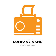 Photograph company logo design template, colorful vector icon for your business, brand sign and symbol