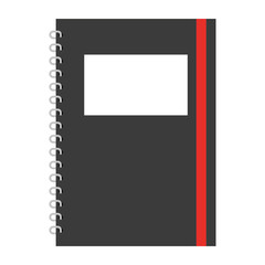 study notebook closed isolated icon vector illustration design