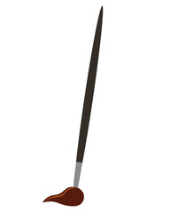 paint brush artistic tool vector illustration design