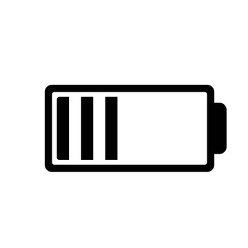 recommend clip art: Vector Illustration Low Battery. Battery Icon Low in Black and White