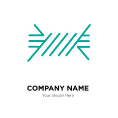 Wire company logo design template, colorful vector icon for your business, brand sign and symbol