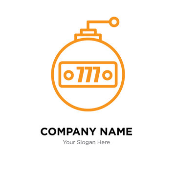 777 company logo design template, colorful vector icon for your business, brand sign and symbol