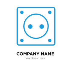 Socket company logo design template, colorful vector icon for your business, brand sign and symbol