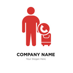 Call taxi company logo design template, colorful vector icon for your business, brand sign and symbol