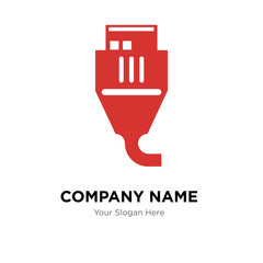 Turned off company logo design template, colorful vector icon for your business, brand sign and symbol