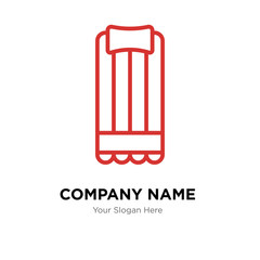 air mattress company logo design template, colorful vector icon for your business, brand sign and symbol