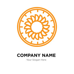 Apple Cake company logo design template, colorful vector icon for your business, brand sign and symbol