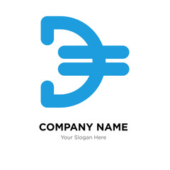 Jordan currency company logo design template, colorful vector icon for your business, brand sign and symbol