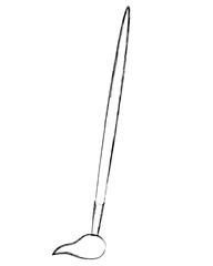 paint brush artistic tool vector illustration design