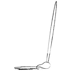 paint brush artistic tool vector illustration design