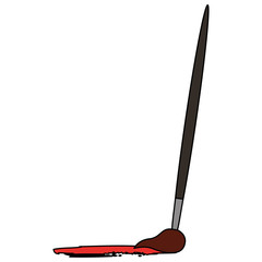 paint brush artistic tool vector illustration design