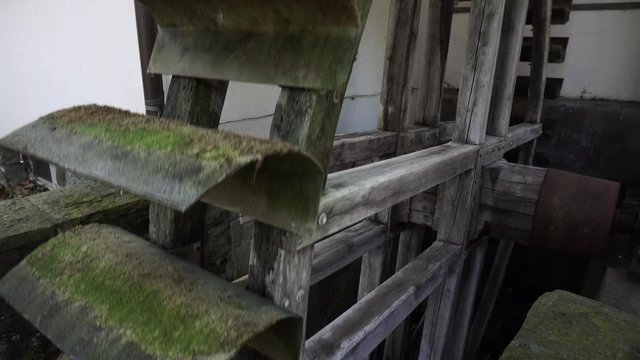 Old Medieval Water Mill Wheel, Germany