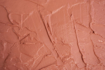 red paint smeared on the wall