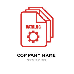 service catalog company logo design template, colorful vector icon for your business, brand sign and symbol