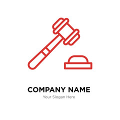 Justice company logo design template, colorful vector icon for your business, brand sign and symbol