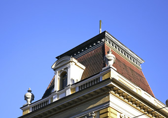 Fragment of building in Innsbruck. Tyrol. Austria