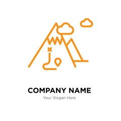 Mountain company logo design template, colorful vector icon for your business, brand sign and symbol