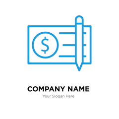 Check company logo design template, colorful vector icon for your business, brand sign and symbol