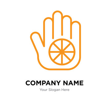 Karma company logo design template, colorful vector icon for your business, brand sign and symbol