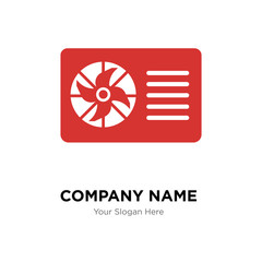 Blade company logo design template, colorful vector icon for your business, brand sign and symbol