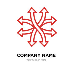 versatile company logo design template, colorful vector icon for your business, brand sign and symbol