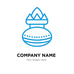Kalasha company logo design template, colorful vector icon for your business, brand sign and symbol