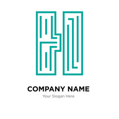 High school company logo design template, colorful vector icon for your business, brand sign and symbol