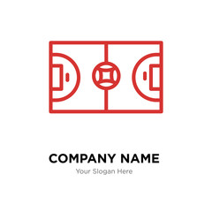 futsal company logo design template, colorful vector icon for your business, brand sign and symbol