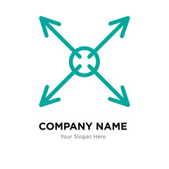 Expand company logo design template, colorful vector icon for your business, brand sign and symbol