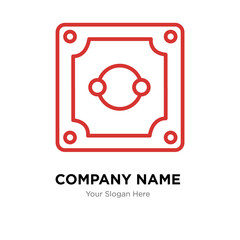 Socket company logo design template, colorful vector icon for your business, brand sign and symbol