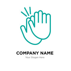 Fototapeta premium applause company logo design template, colorful vector icon for your business, brand sign and symbol