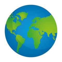 globe map world location geography vector illustration 