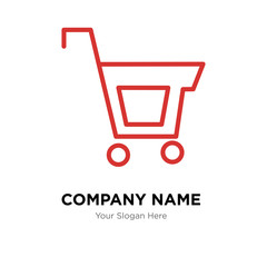 Shopping company logo design template, colorful vector icon for your business, brand sign and symbol
